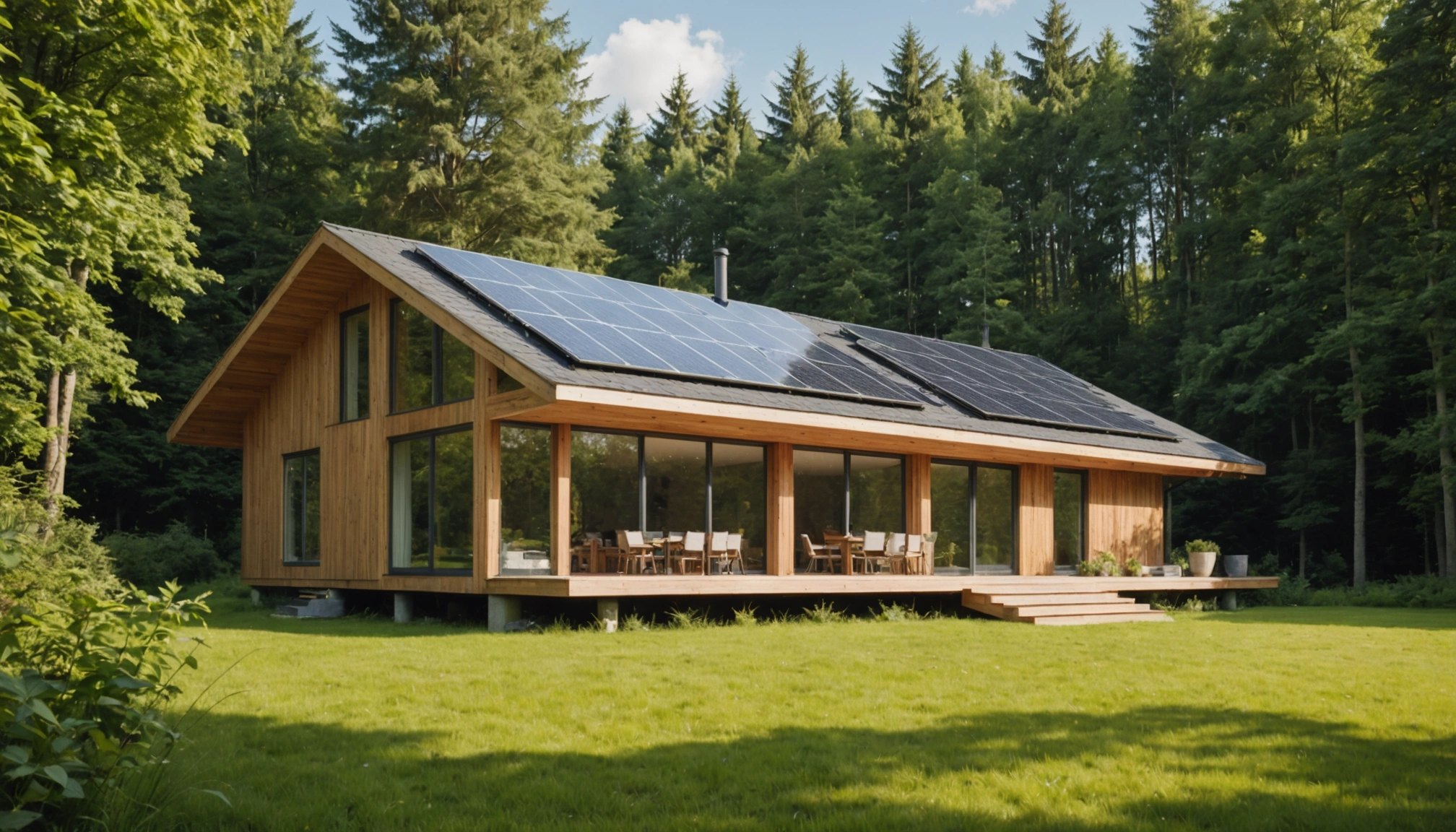 Maison en bois écologique : réduire son empreinte carbone